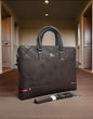RUB BUR Brown Colour With Multiple Zipper Laptop Bag 86633-5