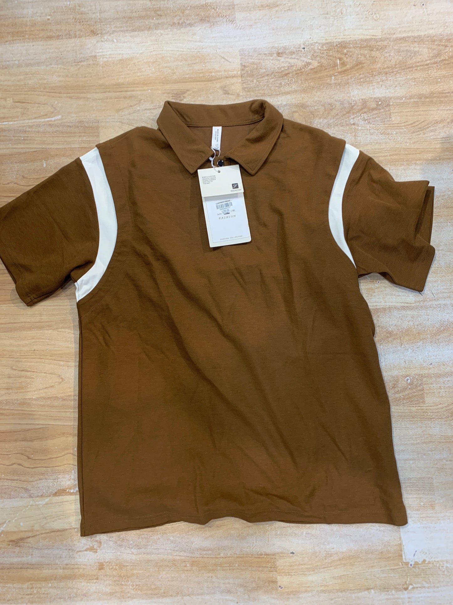 Brown Collar Premium Quality Men’s Polo T Shirt 989416