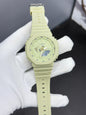 Hsg Silicone Strap Pista Green Dial Water resistant Sports Men Watch 989418