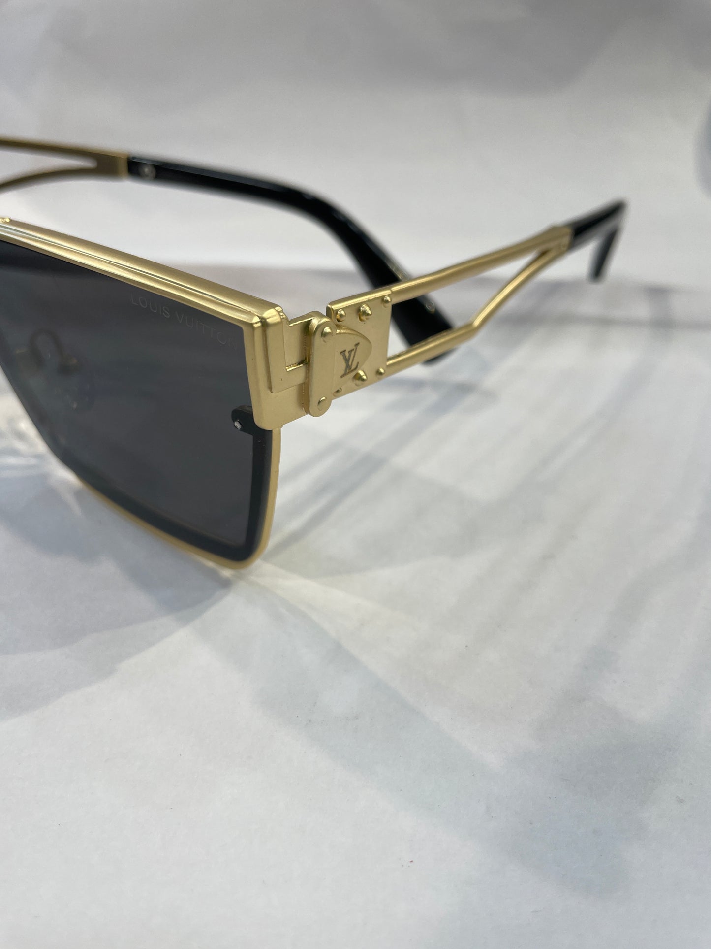 UOL Golden Black Frame Black  Shade Unisex Sunglasses M5230 65 14 144