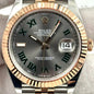 LOR ROL Silver Copper Chain Grey Dial Japanese Automatic Premium Men’s Watch 991453