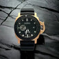 NAP Black Strap Black Dial Black Copper Ring 987693