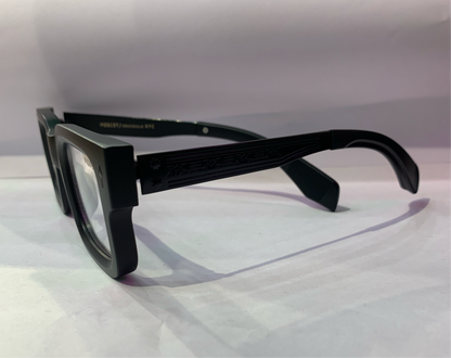 SOM Matt Black Frame Trancy Shade Black Stick Unisex Sunglasses ZS98159 54 17-143
