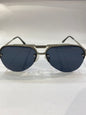 LOP Matte Silver Frame Black  Shade Unisex Sunglass Sun 100