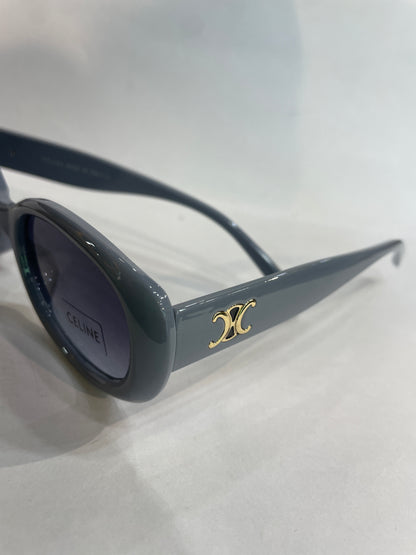 LEC Grey Frame Black Shade Unisex Sunglass 55302 58 17 140