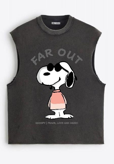 Raz Far Out Dark Grey Colour Tank Top 988712