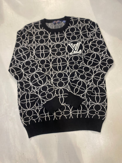 UOL Imported Sweater Black Colour Flower Pattern 989929