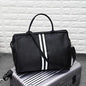 Cug Guc Black Colour White Black Stripe Duffle Bag 989571