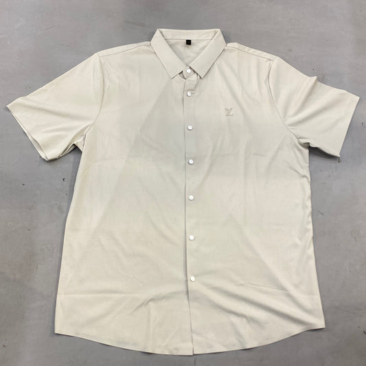 UOL LOU Cream Colour Half Sleeves Premium Quality Shirt 2003
