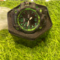 Hsg Black Colour Green dial Sports Watch 901390