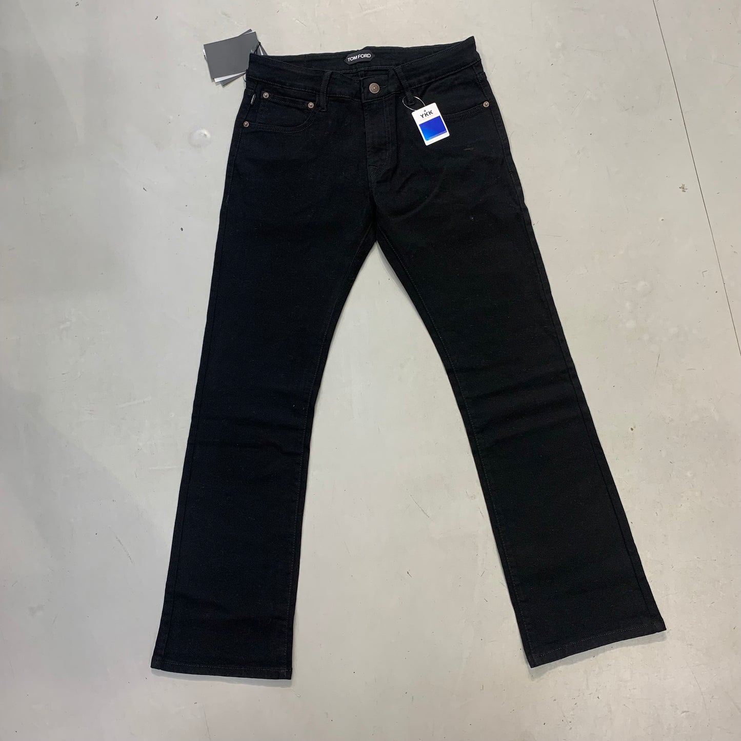MOT TOM Z Black Premium Quality Boot Cut Fit Denim Jeans 764V