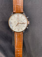 SIT TIS Brown Strap Copper Ring White Dial Men Watch 901402