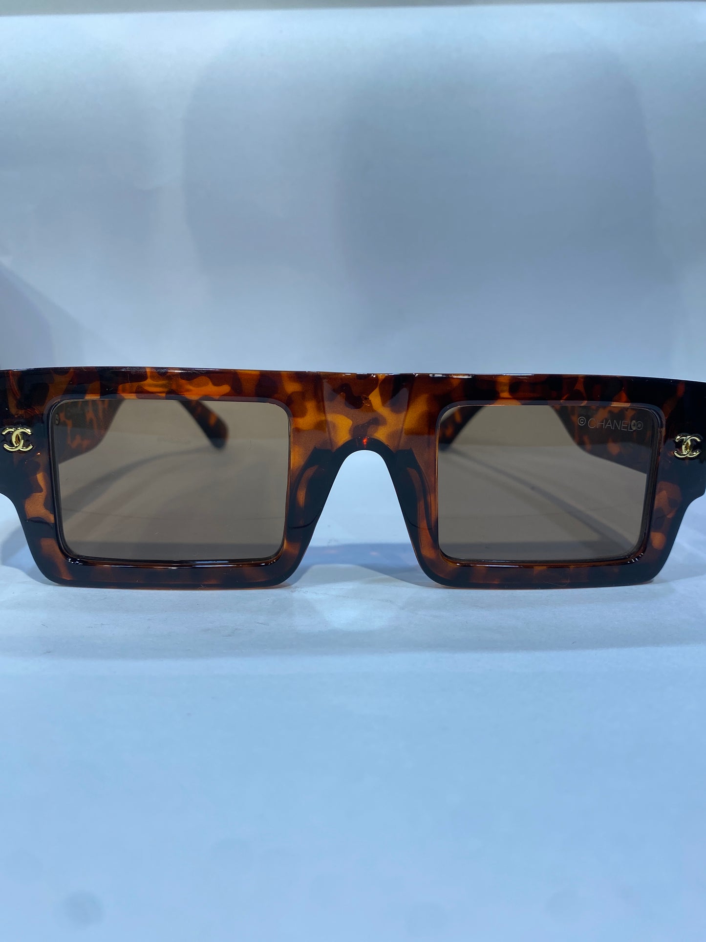 AHC Brown leopard print Frame Brown Trance Shade Unisex Sunglass 5540 47 30 145