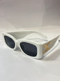 Lec Cel White Frame Black Shade Unisex Sunglass 78025318-140