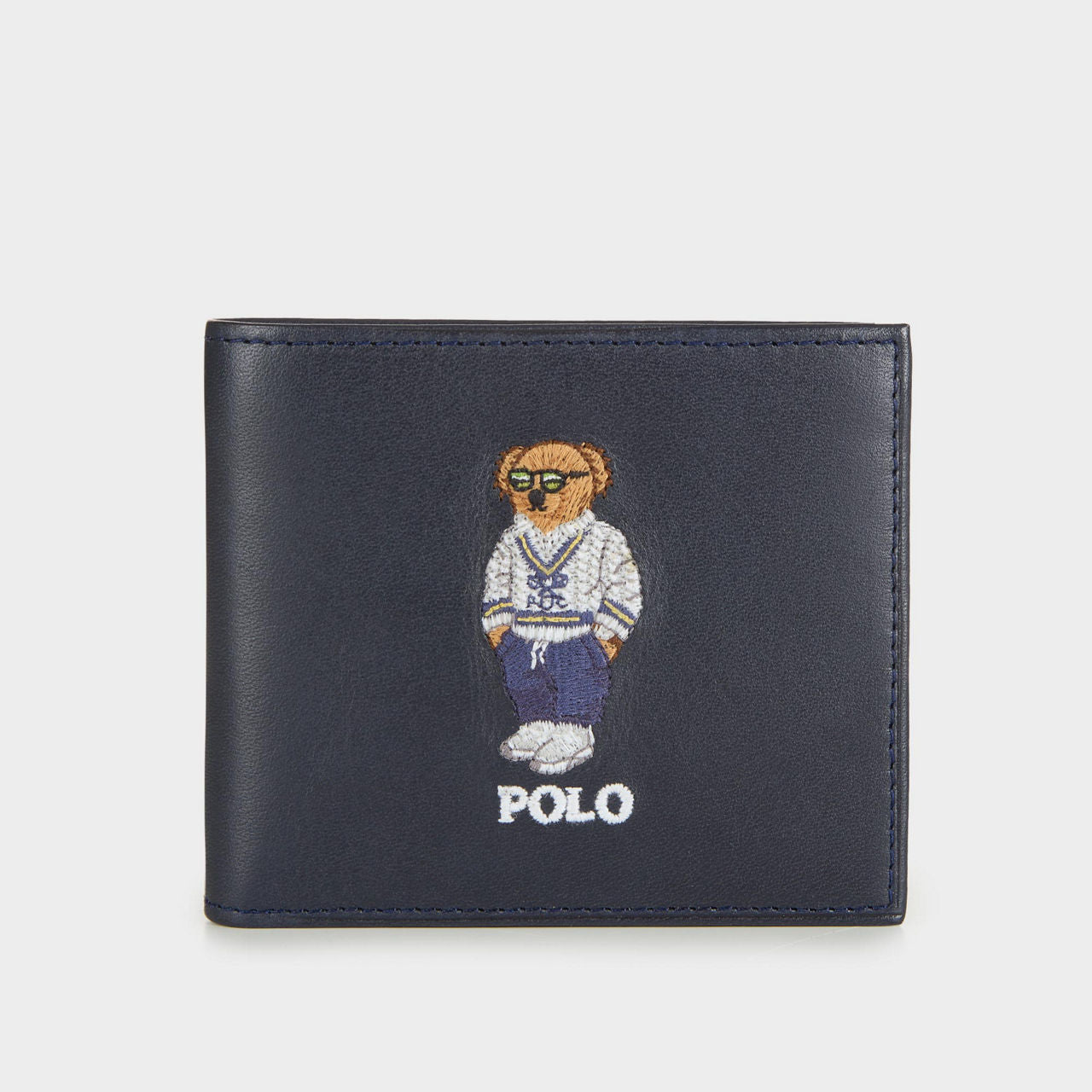 LOP POL Genuine Leather Teddy Embroidered Men’s Wallet 989288