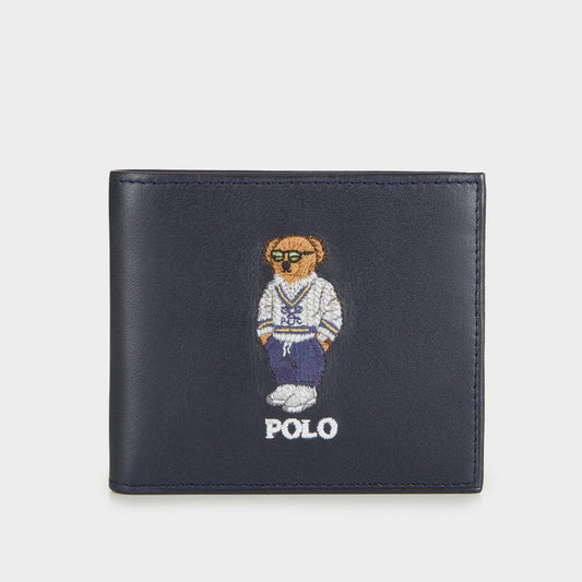 LOP POL Genuine Leather Teddy Embroidered Men’s Wallet 989288