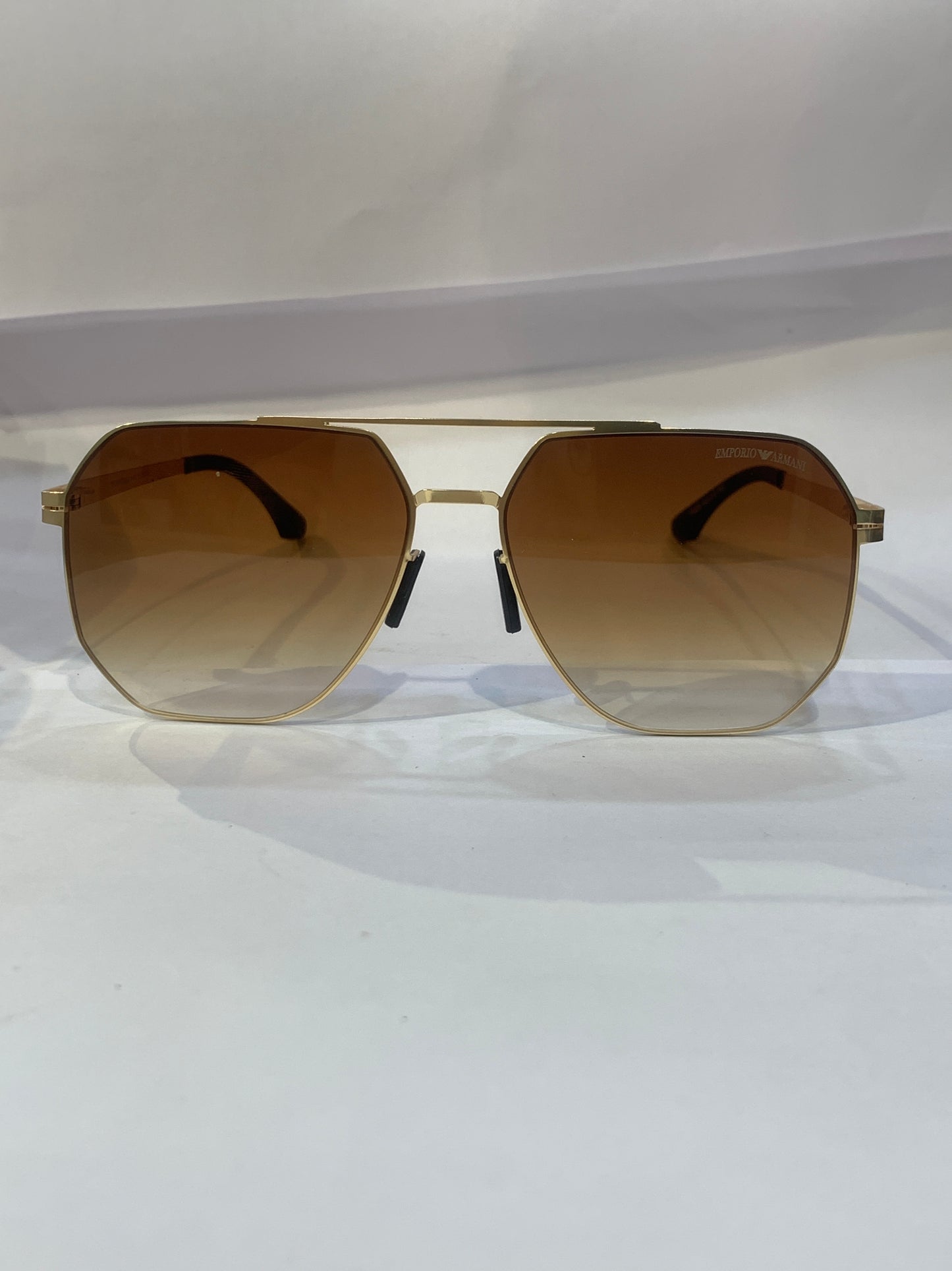 MRA Sunglasses Golden Frame Brown Trance Shade 10209 62 13 145