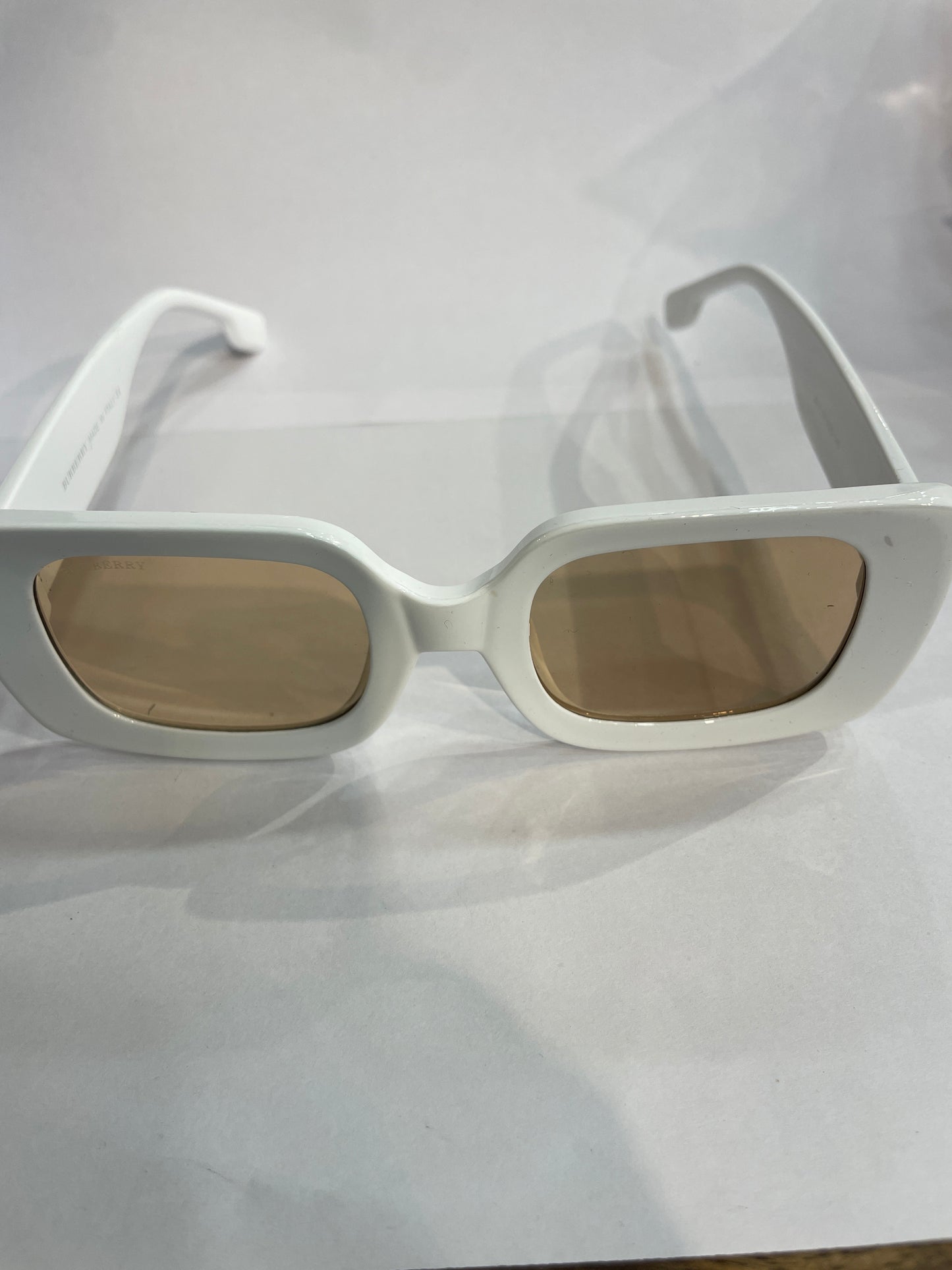 RUB White Frame Brown Shade Unisex Branded Sunglass 6011 51 23 145
