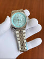 LOR Silver Chain Silver Ring Sky Blue Dial Men’s Watch 990899