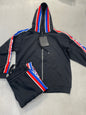 Nom S Size Black Colour With White Red Blue Strip Premium Quality Jacket & Lower Unisex Coord Set M031#