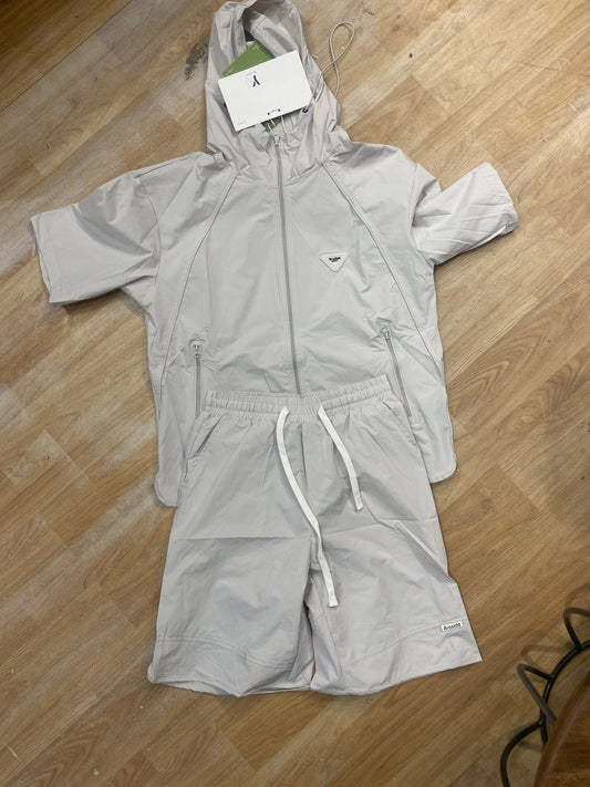 WARM Coord set Wind Cheater Grey 5609