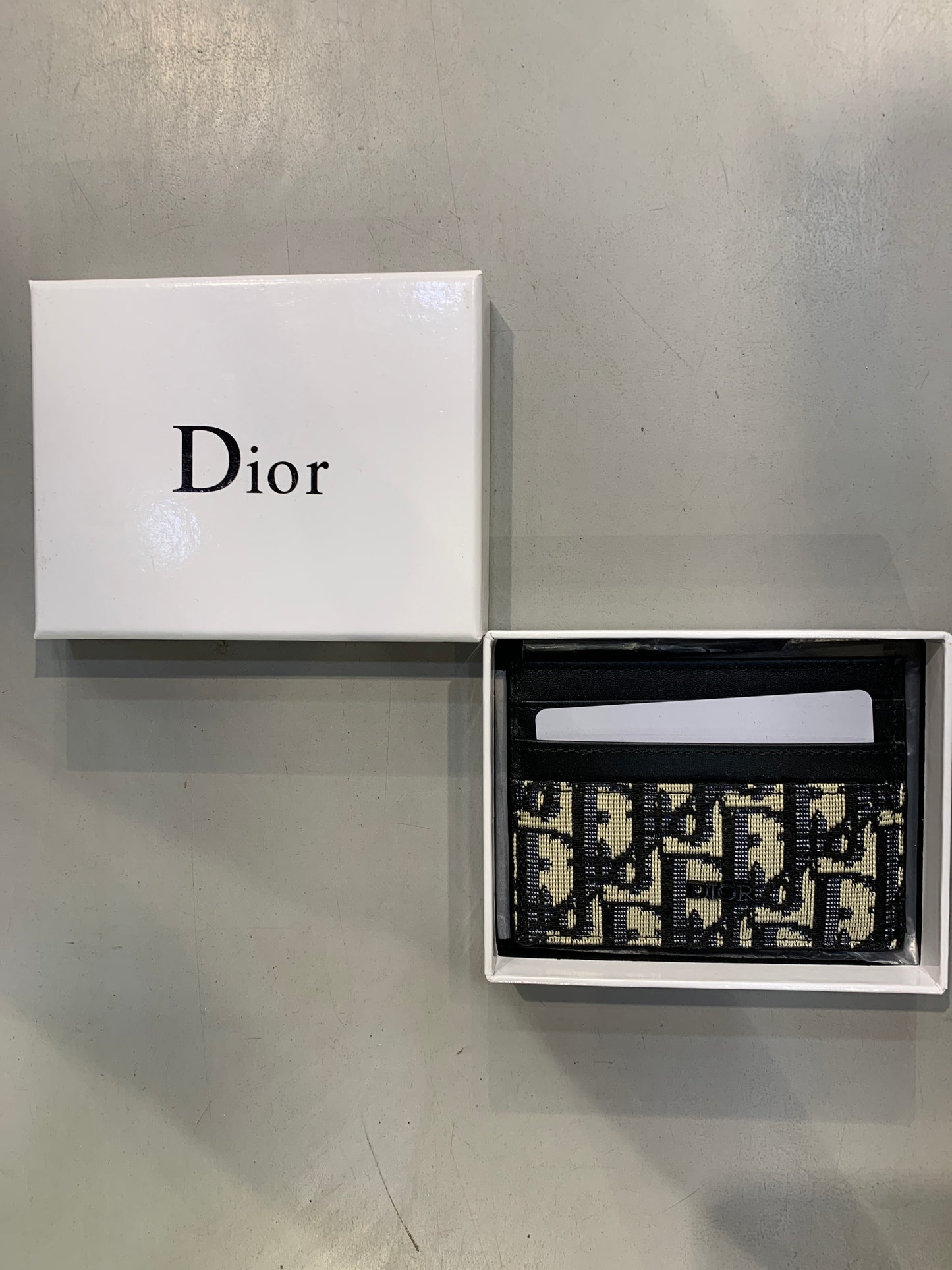 OID DIO DD Print Italian Leather Imported Unisex Cardholder 990437