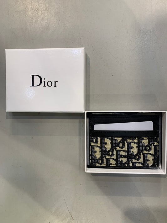 OID DIO DD Print Italian Leather Imported Unisex Cardholder 990437