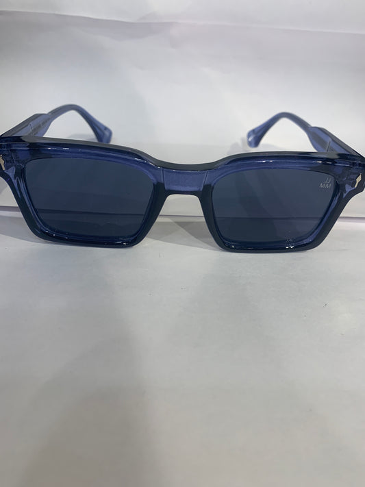 CAJ Blue Frame Black Shade Unisex Sunglasses SUN814