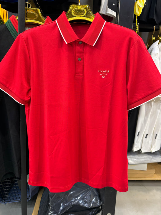 ARP PRA Red Colour Premium Quality Half Sleeve Men’s Collar TShirt 441