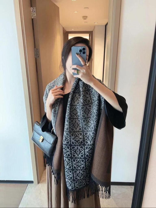 Eol Black Colour Unisex Stole 981046