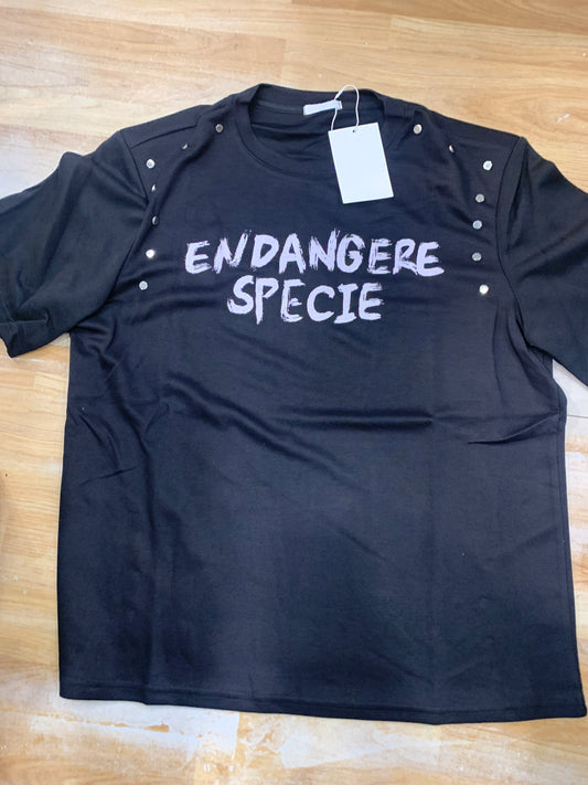 M-87 Studio Black Tshirt Endangere Specie 2333