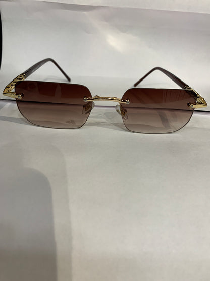 NOM Brown Stike Frame Brown Shade Unisex Sunglasses 6A004 55 19 137