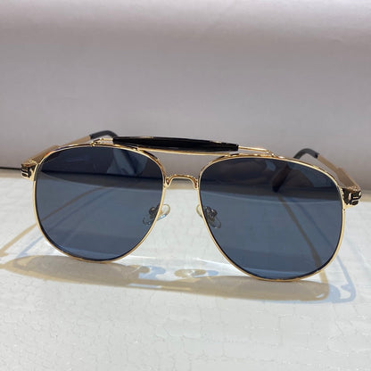 Mot Copper Frame Black Shade Unisex Sunglasses Yh107 54 17-140