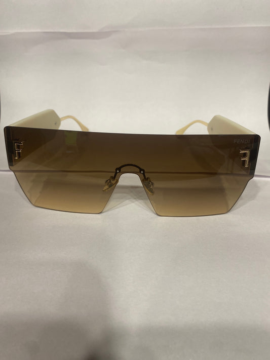 NEF Golden Stike Frame Brown Shade Unisex Sunglasses F35111 58 20 145