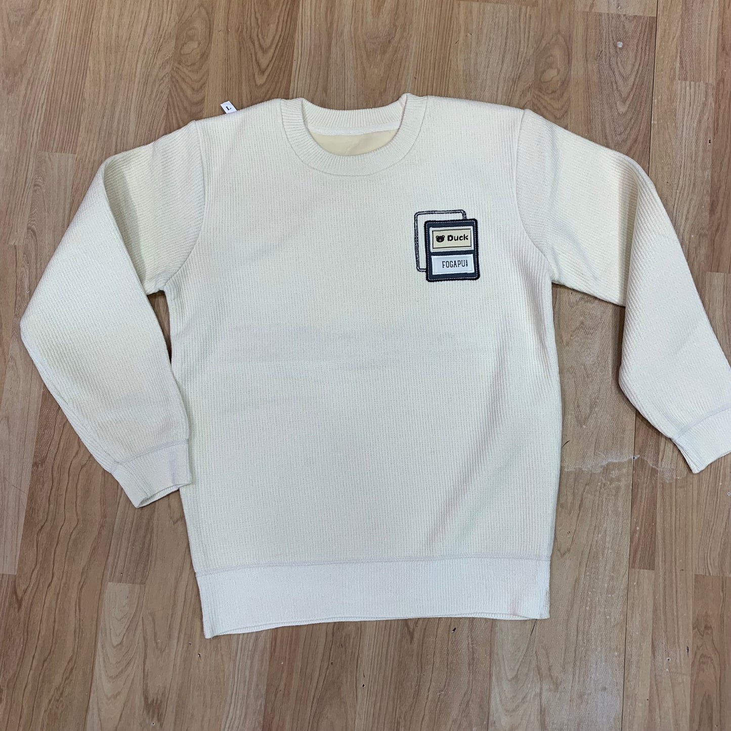 DUCK FOGAPU Cream Imported Unisex Sweater 60512