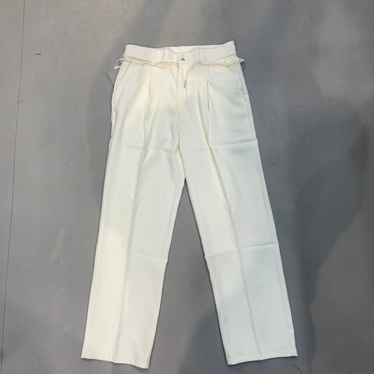 J.JN Cream Korean Straight Fit Unisex Pants F-05-1