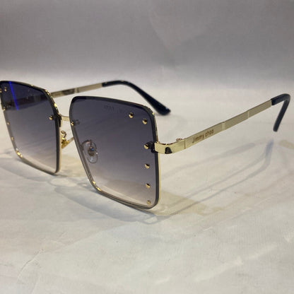 MIJ Golden Frame Black Shade Sunglasses 2579 60 15-140