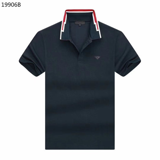 ARP Navy Red Colour With Front Logo Premium Quality Collar Tshirt 19906