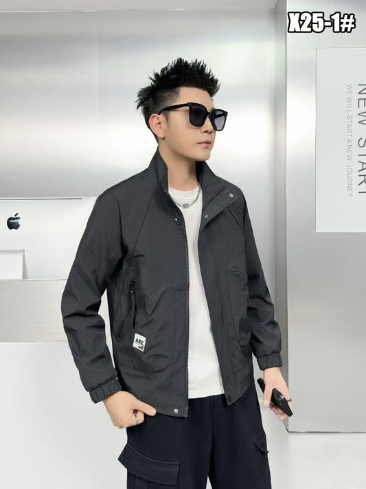 ARE NEVER GIVEUP Black Colour Premium Quality Oversized Men’s Jacket X25-1