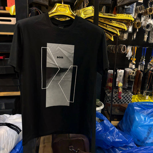 SOB BOS Black Colour Premium Quality Half Sleeve Men’s TShirt 5090