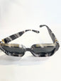 UOL Black Grey Frame Black Shade Unisex Sunglasses 86229XX 50 18 145