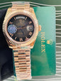 Lor Copper Chain Dark Brown Dial Japanese Machinery Automatic Men's Watch 989513