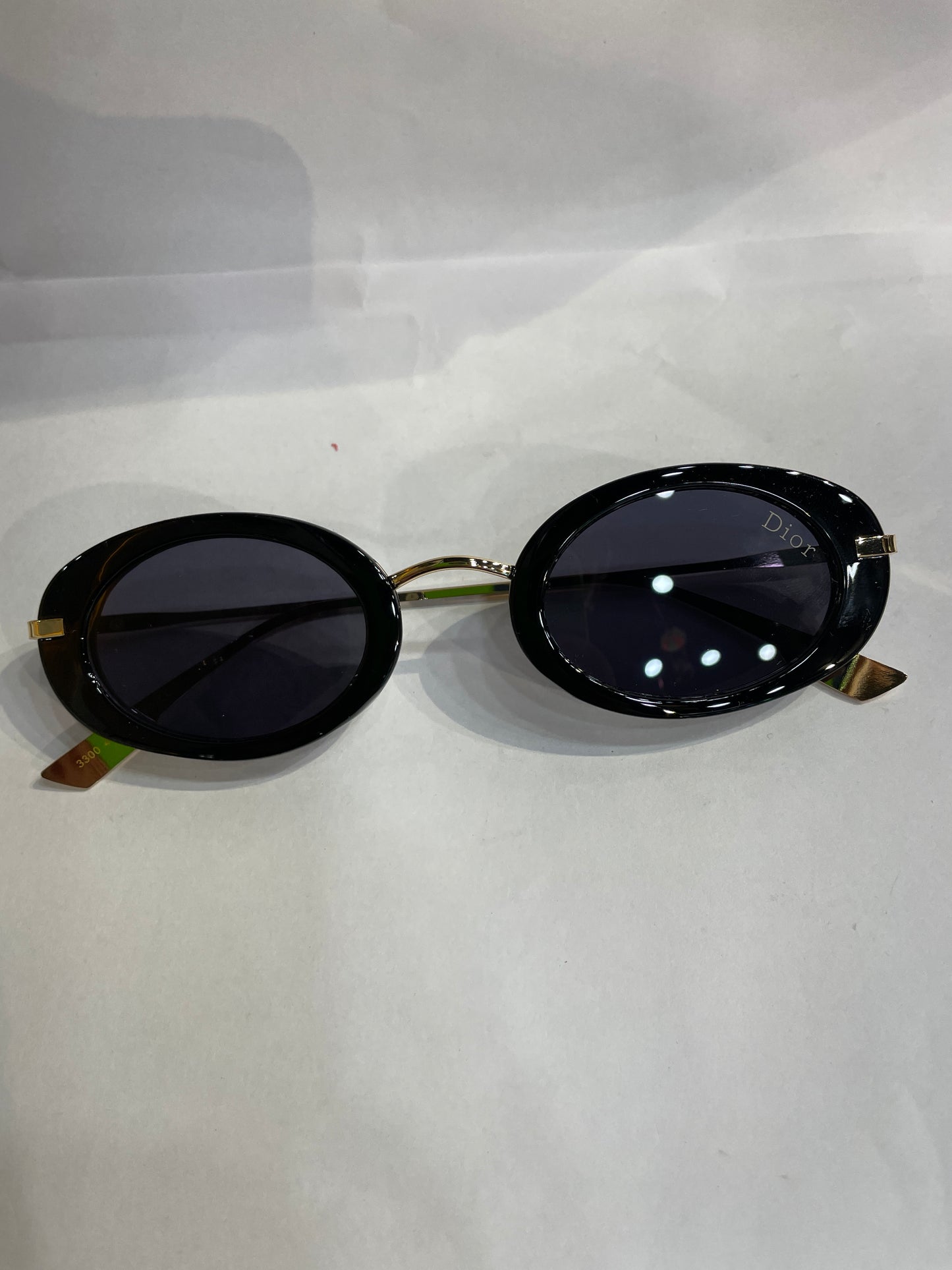 OID Black Frame  Golden Stick Black Shade Unisex Sunglasses 3300 48 23 146