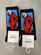 Scenario Black Colour Joker Print Premium Quality Full Socks 991184