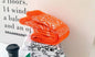 Orange White Colour Imported Unisex Socks 987735