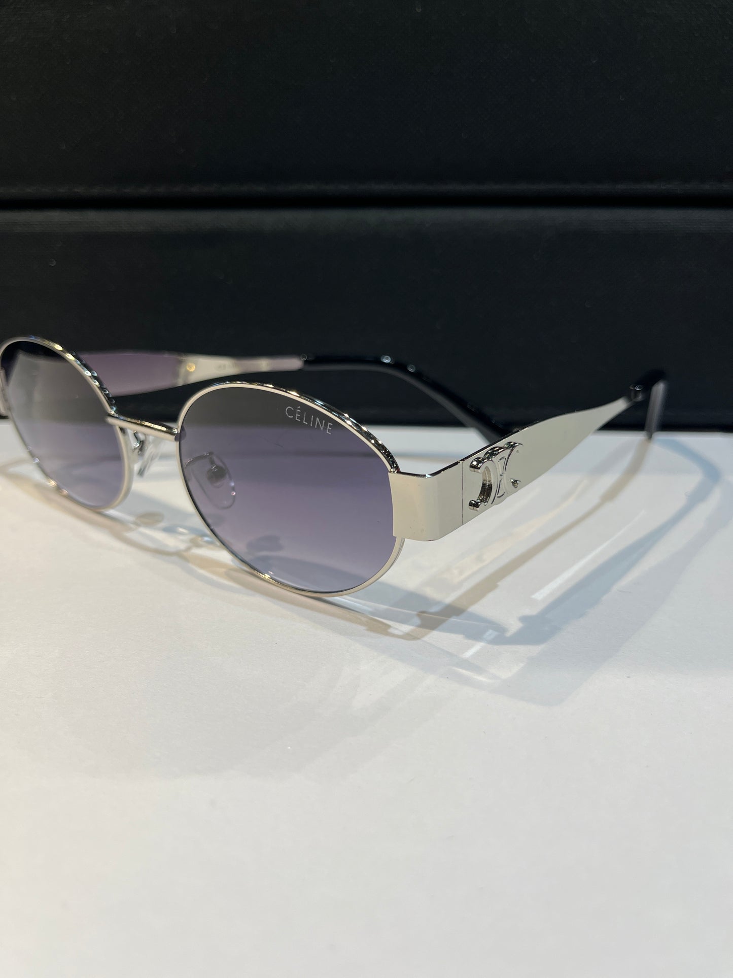 LEC Silver Frame Black Shade Premium Quality Unisex Sunglass SUN097