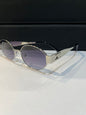 LEC Silver Frame Black Shade Premium Quality Unisex Sunglass SUN097