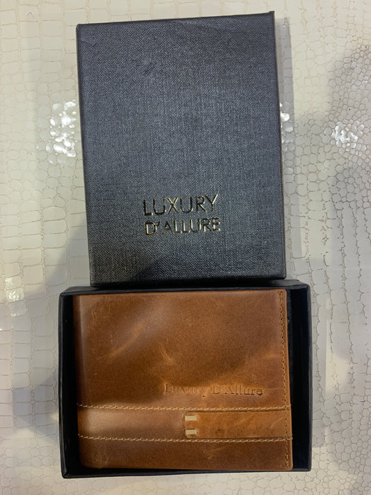 LDA Tan Colour Genuine Leather Men’s Wallet GW-021