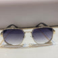 Arp Gold Frame Black Shade Unisex Sunglasses 2A732 57 16-140