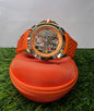 CAJ JAC Ram Mandir Edition Orage Strap Copper Dial Japanese Machine Automatic Men’s Watch 990729